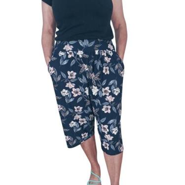 Imagem de Bermuda Feminina Estampada em Malha Fria - Conforto, Estilo e Leveza -