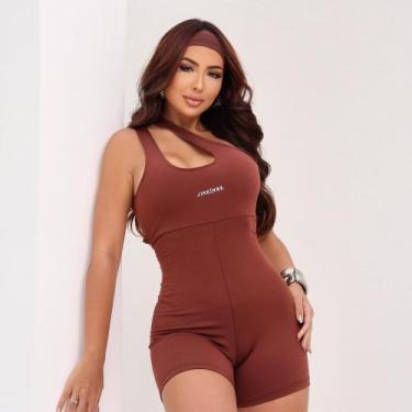 Imagem de Macaquinho Gota, JinkingStore- Macaquinho esportivo, Alça em gota, Con