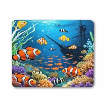 Imagem de Moslion Llama Mouse Pad Alpaca Cacto Folhas Bonito Colorido Borla Rosa Mouse Tapete para Jogos Base de Borracha Antiderrapante Mousepad Grosso para Laptop Computador PC 24,9 x 19,8 cm, Multi-a05, 7.9X9.5 Inch