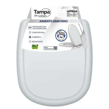 Imagem de Assento Sanitário Sabatini Verde Claro  Tampa de Vaso em Polipropileno
