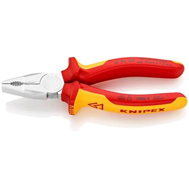 Imagem de KNIPEX Ferramentas – Alicates de combinação, Cromado, Isolamento 1000V (106160)