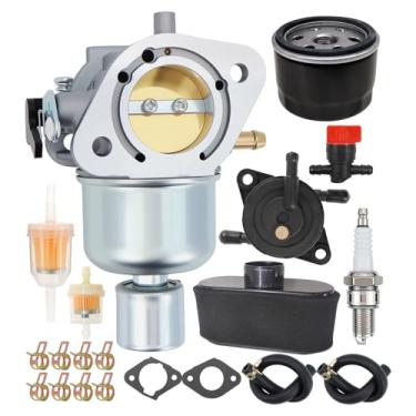 Imagem de Kit de carburador 15004-0985 com filtro de óleo de ar, adequado para Kawasaki FR691V FS691V FR651V FS651V carburador de motor substitui 15004-0829 com bomba de combustível