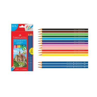 Imagem de Lápis de Cor Sextavado 12 Cores + 3 Grafites - Faber Castell