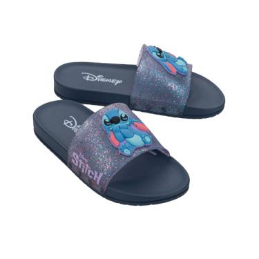 Imagem de Chinelo Infantil Disney Mania Stich Azul Lilás Grendene Kids 22994-BE809