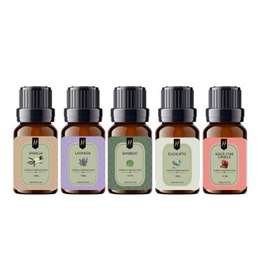 Imagem de Essências Hidrossolúveis Kit 05 Unidades 10Ml Nattuaromas