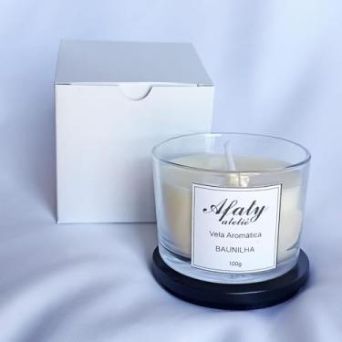 Imagem de Vela Aromática de Baunilha, 100g - Afaty Ateliê