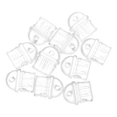 Imagem de Garneck 10 plugues transparentes de porta de carregamento, protetor de plugue de poeira de PVC compatível com Tipo-c, capa de filtragem de poeira para acessórios de telefone