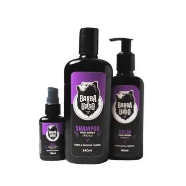 Imagem de KIT Shampoo + Óleo + Balm Hidratante para Barba de SÂNDALO - Barba de 