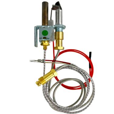 Imagem de MENSI Conjunto de queimador piloto NG Milivolt Kit de substituição para montagem piloto de lareira Heat N Glo NG 446-512A, serve para modelo SL2000, 4000, 5000, 6000, SRV446-512A