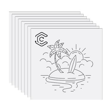 Imagem de 8 placas de gravação a laser 30 x 30 cm - 1,3 mm placa ABS de duas cores para placas externas, placas de porta, corte e gravação a laser DIY (branco/preto)