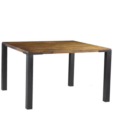 Imagem de Mesa Sala de Jantar Quadrada 100cm Madeira Maciça Brown