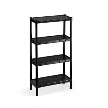 Imagem de Prateleira Organizadora, Estante Prateleira Modular Multiuso Organizadora de Plástico Reforçado Cozinha, Quarto com Pezinhos(4 Prateleiras)