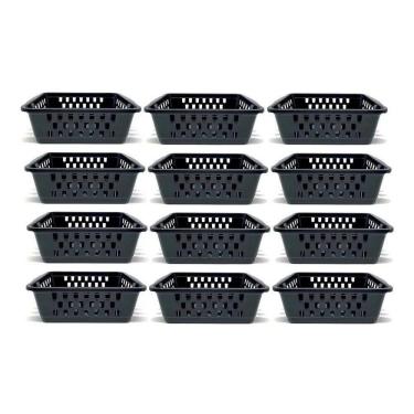 Imagem de 2X 12 Cestinhas Organizadoras Pequenas Para Armários E Gavet