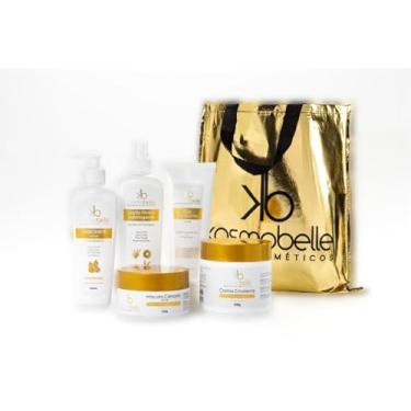 Imagem de Kit de Limpeza de Pele Profissional Kosmobelle | Sabonete + Esfoliante + Loção Tônica + Emoliente + Máscara Calmante | Uso Profissional e Doméstico