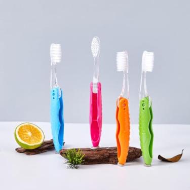 Imagem de Escova Dental Portátil Dobrável 12/8/4/1 Unidades - Kit Viagem com Cerdas Macias e Design Compacto(1 PCS(Cor aleatória))