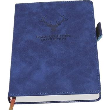 Imagem de Caderno de diário, 360 páginas, caderno pautado A5, capa dura, escritório, casa, escola, negócios, anotações, caderno de couro