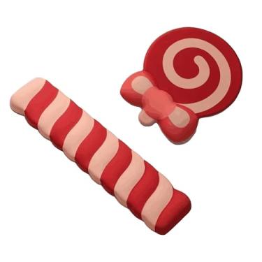 Imagem de Descanso de pulso para teclado e mouse pad com suporte de pulso LOLLITA almofada de espuma de memória para conjunto de teclado e mouse, almofada ergonômica de mesa com base antiderrapante (VERMELHO)