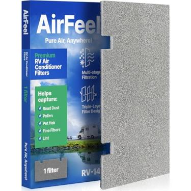 Imagem de Substituição de filtro CA Premium RV - Filtros de ar de estágio triplo para ar condicionado Dometic Duo Therm - Filtros CA de 19 cm x 35 cm para trailer, motorhome, trailer de viagem, RV Quinta roda