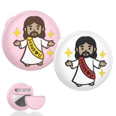 Imagem de Beydoa Suporte para Airtag para crianças pequenas com alfinete, 2 unidades de capa protetora de silicone para rastreador GPS oculto compatível com Apple AirTags, itens essenciais de viagem, roupas