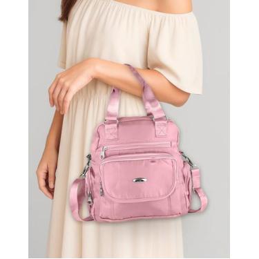 Imagem de Bolsa Transversal Tiracolo Feminina Mão Ombro Costas Moda Mochila Leve