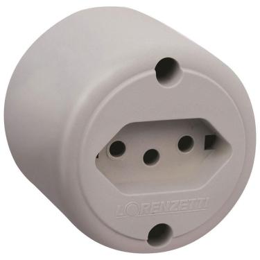 Imagem de Tomada 2p+t Pb 10a Redonda Sobrepor Cinza - 1716010 - Lorenzetti Tomada 2p+t Pb Red.sob Cz 10a Lorenzetti 1716010