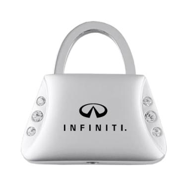 Imagem de Chaveiro Infiniti Clear Crystals em forma de bolsa