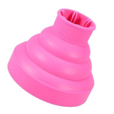 Imagem de RiToEasysports Difusor do Secador de Cabelo Difusor Dobrável do Soprador de Cabelo para Bico de 4 ~ 5 Cm Silicone Resistente a Altas Temperaturas, Distribuição Uniforme de Calor, Amigável para Viagens, 5 Cores (Rosa)