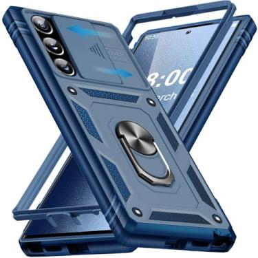 Imagem de Giyer Capa protetora para Samsung Galaxy S25 Ultra com protetor de tela, à prova de choque, à prova de quedas, resistente e resistente, suporte de anel resistente, capa protetora para Samsung S25