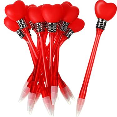 Imagem de 24 canetas esferográficas de LED para o Dia dos Namorados, canetas esferográficas intermitentes, caneta de tinta preta para lembrancinhas de festa de aniversário, formatura e crianças, brinquedos piscantes (estilo doce)