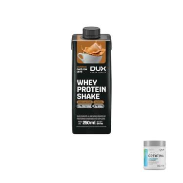 Imagem de Kit Whey Protein Shake 250ml Café com Leite Edge + Creatina Monohidratada DUX 300g