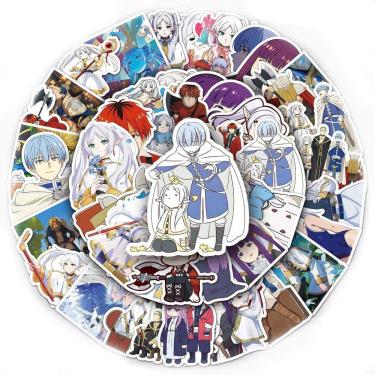 Imagem de Adesivos Frierens Beyonds Journeys Ends à prova d`água (50 unidades)