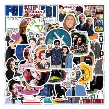 Imagem de Adesivo FBI X Files Anime Vinyl Cartoon 50 unidades para impermeabilização