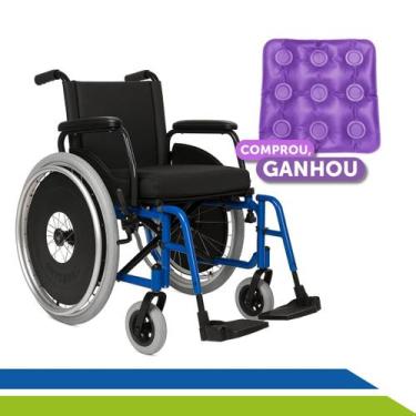 Imagem de Cadeira de Rodas em Alumínio Desmontável Capacidade de Peso até 120 kg