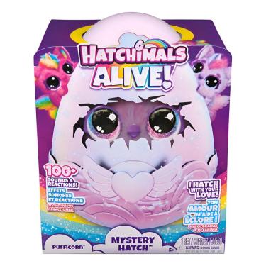 Imagem de Pelúcia Hatchimails Alive Pufficornio Surpresa - Sunny