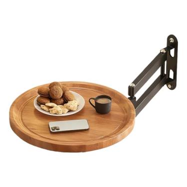 Imagem de Bandeja De Parede Dobrável,Prateleira Retrátil Para Sofá Montada Na Parede | Mesa Flutuante Para Sofá - Para Quarto Casa RV Banheiros Cozinha Pequenos Espaços Sala De Estar