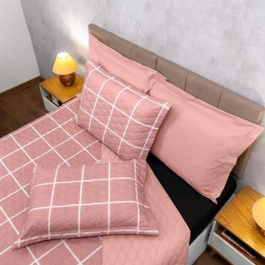 Imagem de Cobre Leito Colcha Lorena Casal Queen 3 pçs Matelado Ultrassônico Dupl