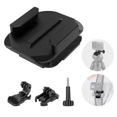 Imagem de NEEWER Kit adaptador de suporte de alça de mochila compatível com clipe de captura Peak Design V3 GoPro Insta360 AKASO compatível com DJI Osmo Action Camera Cage, placa QR compatível com tripé PD
