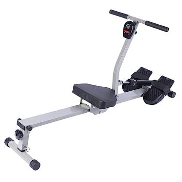 Imagem de Máquina de remo de resistência hidráulica dobrável, máquina de remo hidráulica doméstica, equipamento de fitness interno, equipamento de fitness, rolamento de carga de 120 kg