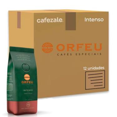 Imagem de Café em Grãos Premium Orfeu Intenso Kit 12 Pacotes de 250g