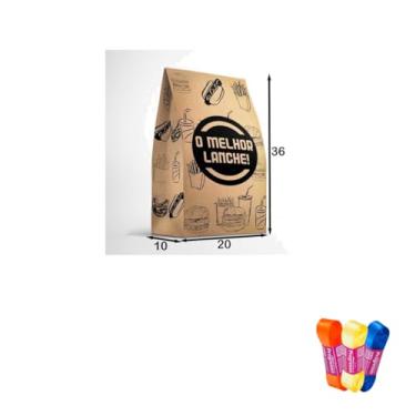 Imagem de Kit Saco SOS Impressos 10kg C/50 + Fita Cetim Impressa 22mm x 10m