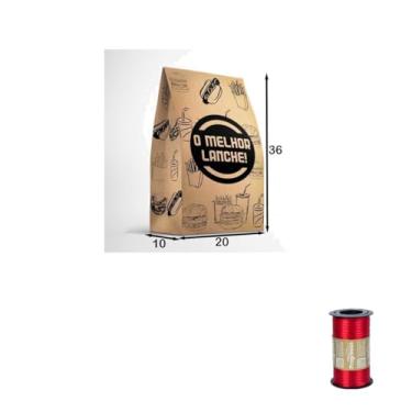 Imagem de Kit Saco SOS Impresso 10kg Com 50 Unidades + Fita Cetim Rolo 4mm x 100m