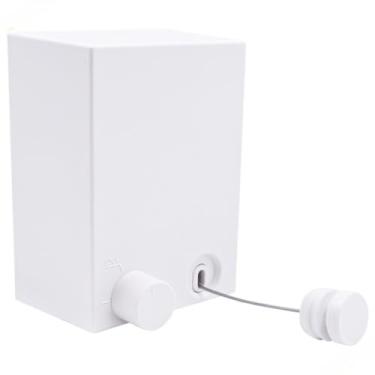 Imagem de Varal De Parede Retrátil Fio Aço Inoxidável Suporta Até 20kg