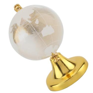 Imagem de GLOGLOW Itens Decorativos de Mesa Bola de Vidro, Dourada, 2,56 Polegadas, Decoração de Escritório Doméstico, Adereço Fotográfico Redondo Globo de Terra Cristal Nan (Ouro)