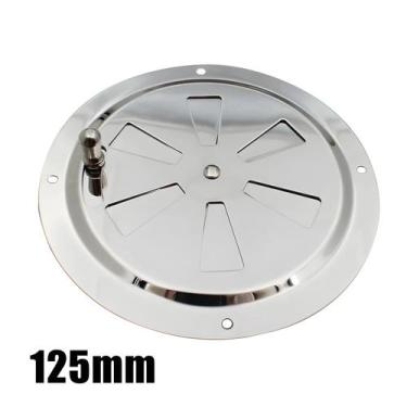 Imagem de Grelha De Ventilação Redonda Ajustável De Aço Inoxidável 125mm Para Us