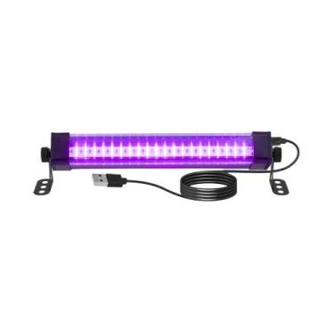 Imagem de Lâmpada UV LED Tubular Preta 40 60 80 Com Interruptor Rotação De 360 G