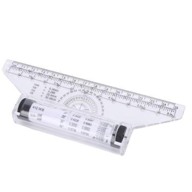 Imagem de Régua de rolamento de medição de plástico, régua de design de desenho multifuncional, régua de rolamento paralela de desenho, régua de rolo de desenho planador paralelo para medição, desenho