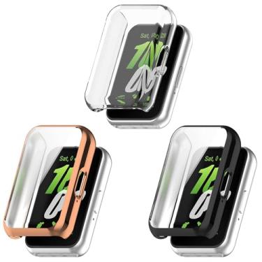 Imagem de Yrzper Capa protetora de tela para Samsung Galaxy Fit3 2024, capa protetora à prova de arranhões em TPU macio à prova de arranhões para Samsung Galaxy Fit3 (SM-R390) (3 peças)