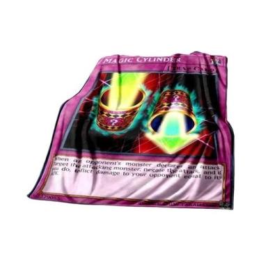 Imagem de Cobertor De Pelúcia Macio De Dragão Branco Com Olhos Azuis Yu Gi Oh An