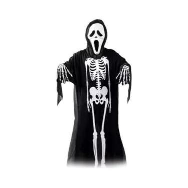Imagem de Fantasia De Morte Para Adultos E Crianças 2025 Halloween Esqueleto Ate