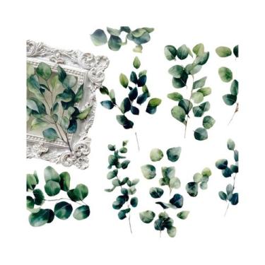 Imagem de Adesivos De Folhas De Plantas 20 Peças Decorativas Para Caderno Scrapb